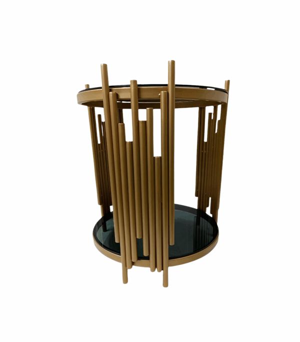 Able With Toughened Black Glass