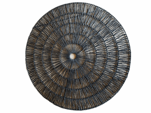 BLACK SEAGRASS WALL PLAQ36IN