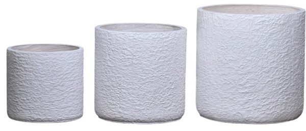 Fiber Clay Pot Set of 3