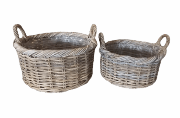 Planter Basket Set Of 2 With Ear